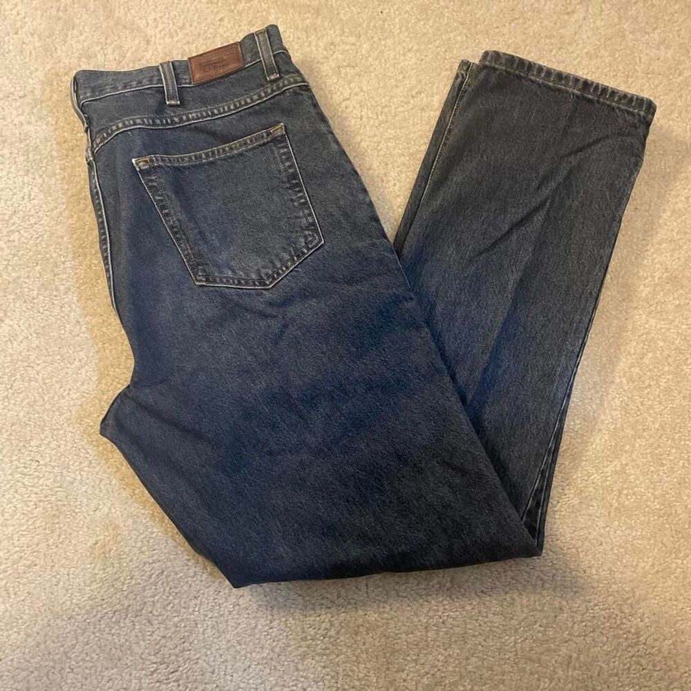 Llbean Men's Blue and Navy Jeans